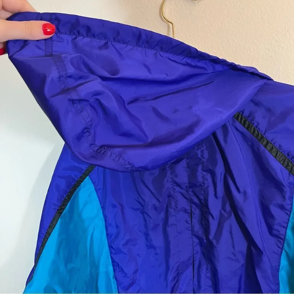 Vintage Nike Windbreaker Purple Blue Medium Gray Tag‎